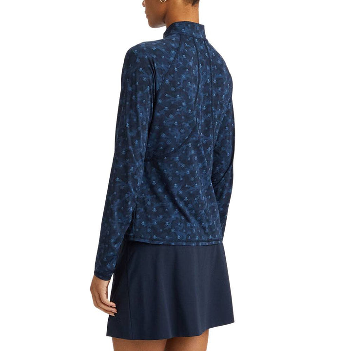 Gfore Icon Camo SilkyTech Nylon Ruched Golf Pullover Twilight - FA23 Women
