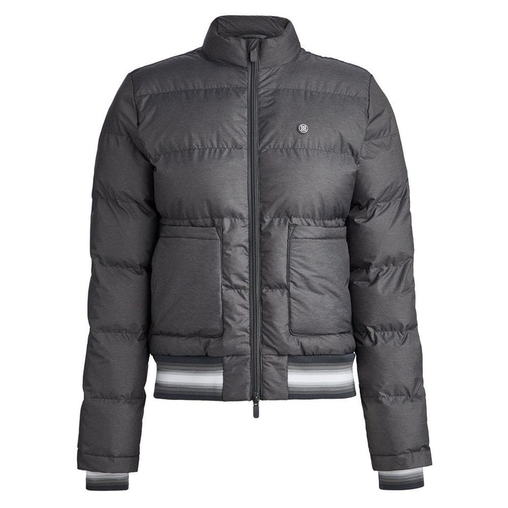 Gfore Coated Nylon Melange Puffer Golf Jacket Charcoal Heather Gray - FA23 Women