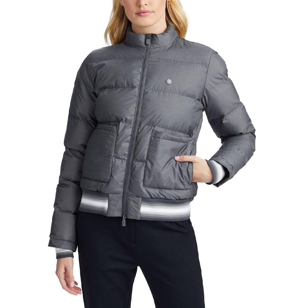 Gfore Coated Nylon Melange Puffer Golf Jacket 2023 Women