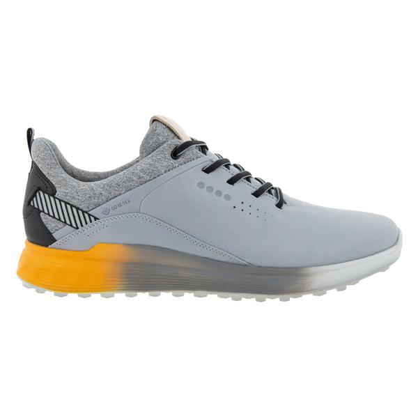 ECCO S-Three Spikeless Golf Shoes Silver Gray Dritton - 23 Men