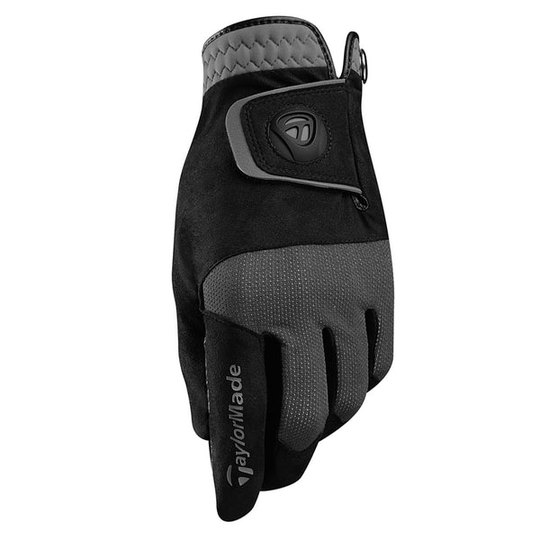 TaylorMade Rain Control Pair Golf Glove Black/Gray - 18 Men
