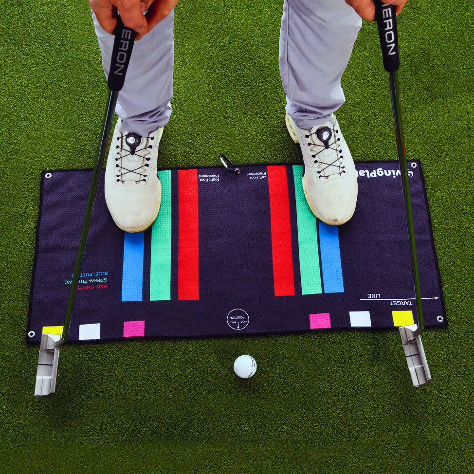 Golf Training Aid The Stance Towel - By Swing Plate