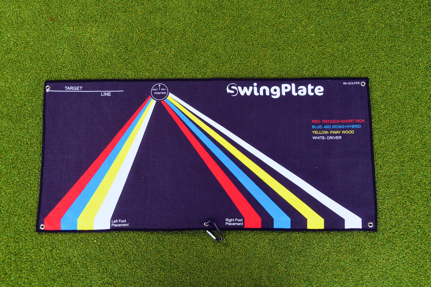 Golf Training Aid The Stance Towel - By Swing Plate
