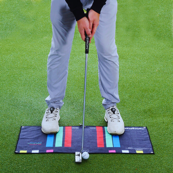 Golf Training Aid The Stance Towel - By Swing Plate