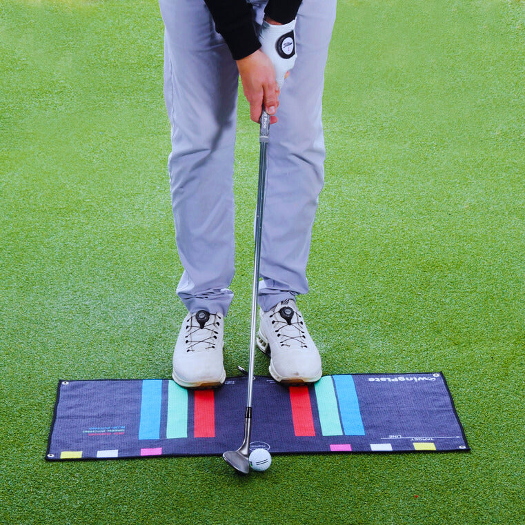 Golf Training Aid The Stance Towel - By Swing Plate