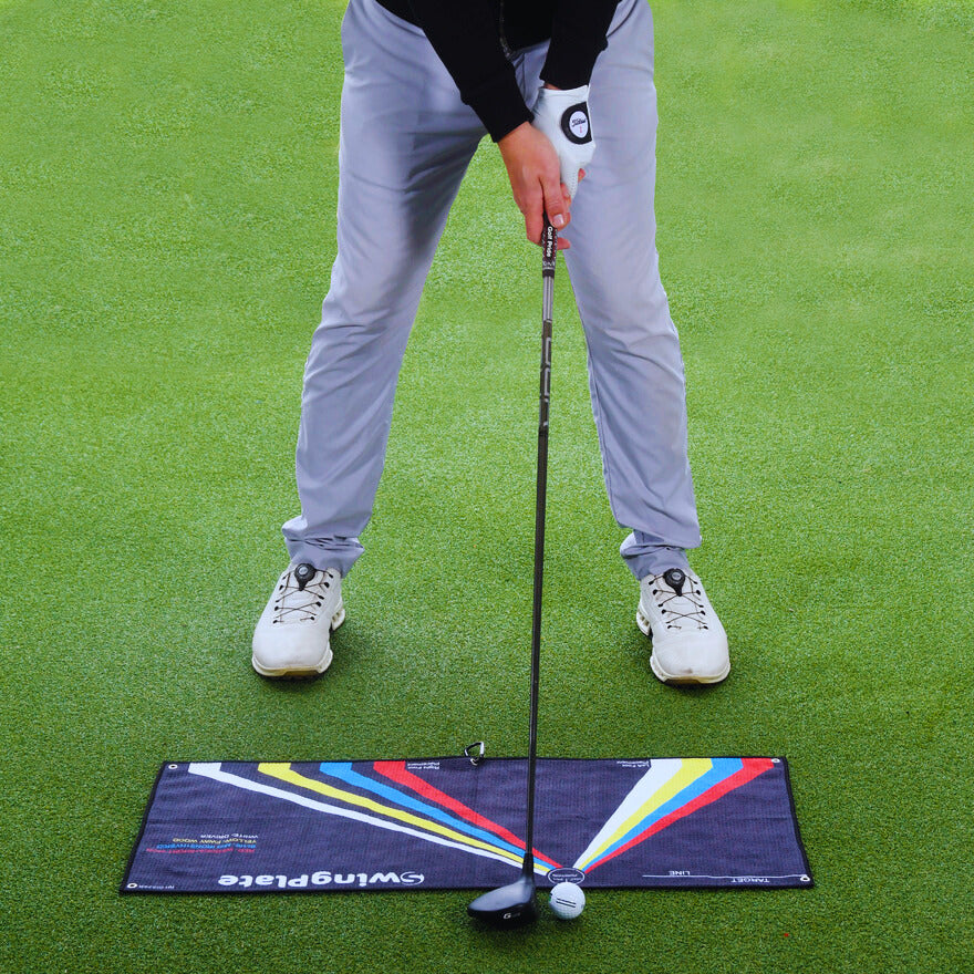 Golf Training Aid The Stance Towel - By Swing Plate