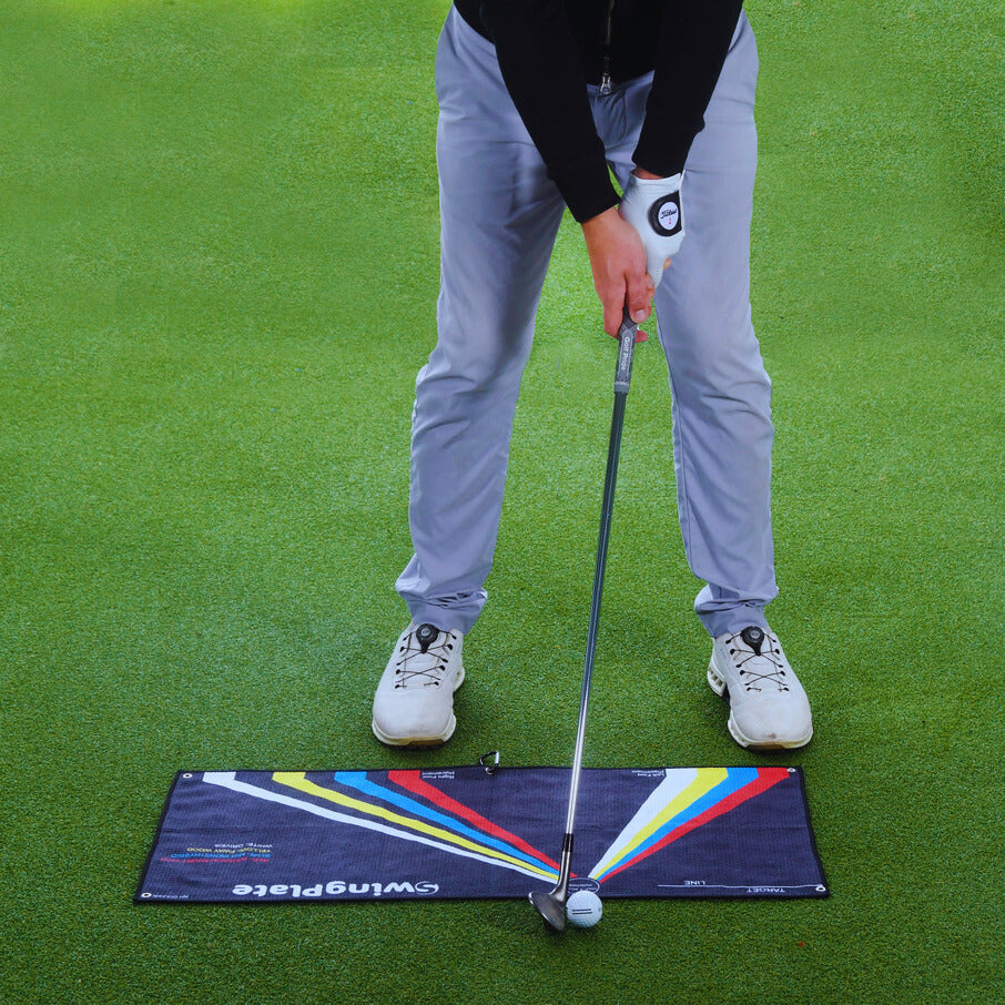 Golf Training Aid The Stance Towel - By Swing Plate