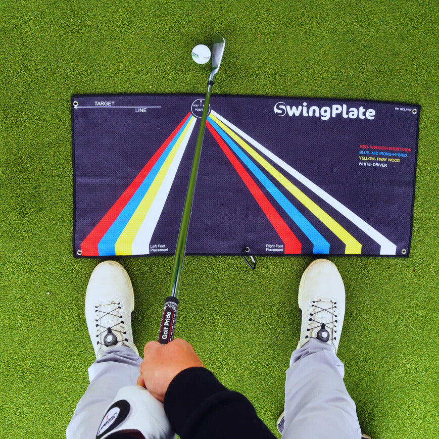 Golf Training Aid The Stance Towel - By Swing Plate