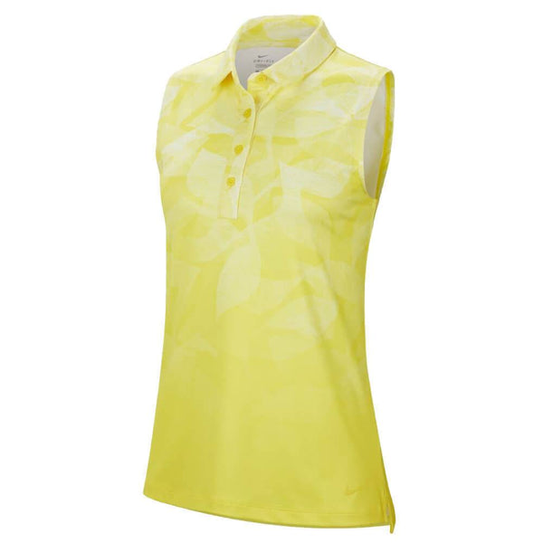 Nike Dri-FIT Fairway Print Golf Polo Opti Yellow - SU20 Women