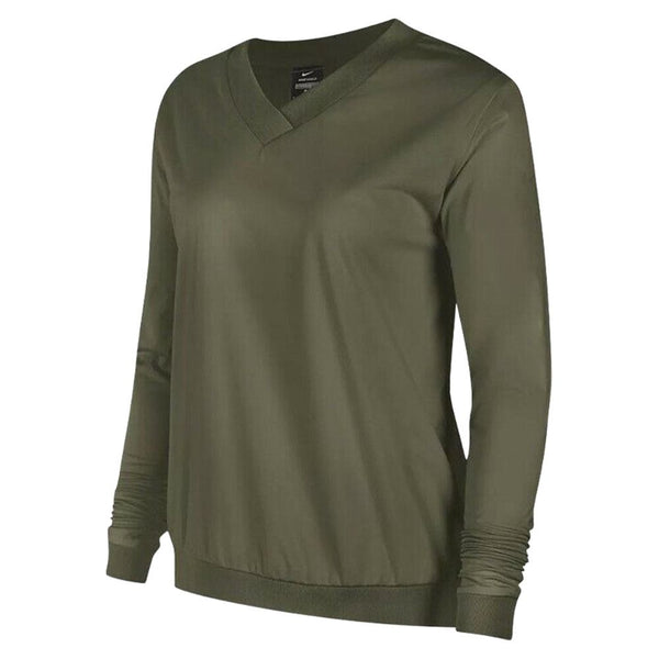Nike Shield Fairway Windshirt Golf Sweater Medium Olive - FW20 Women
