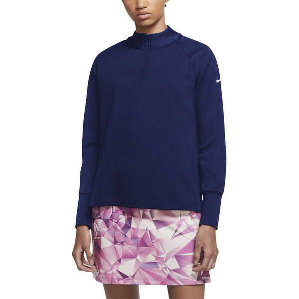 Nike Therma Half-Zip Golf Pullover College Navy/White - FW20 Women