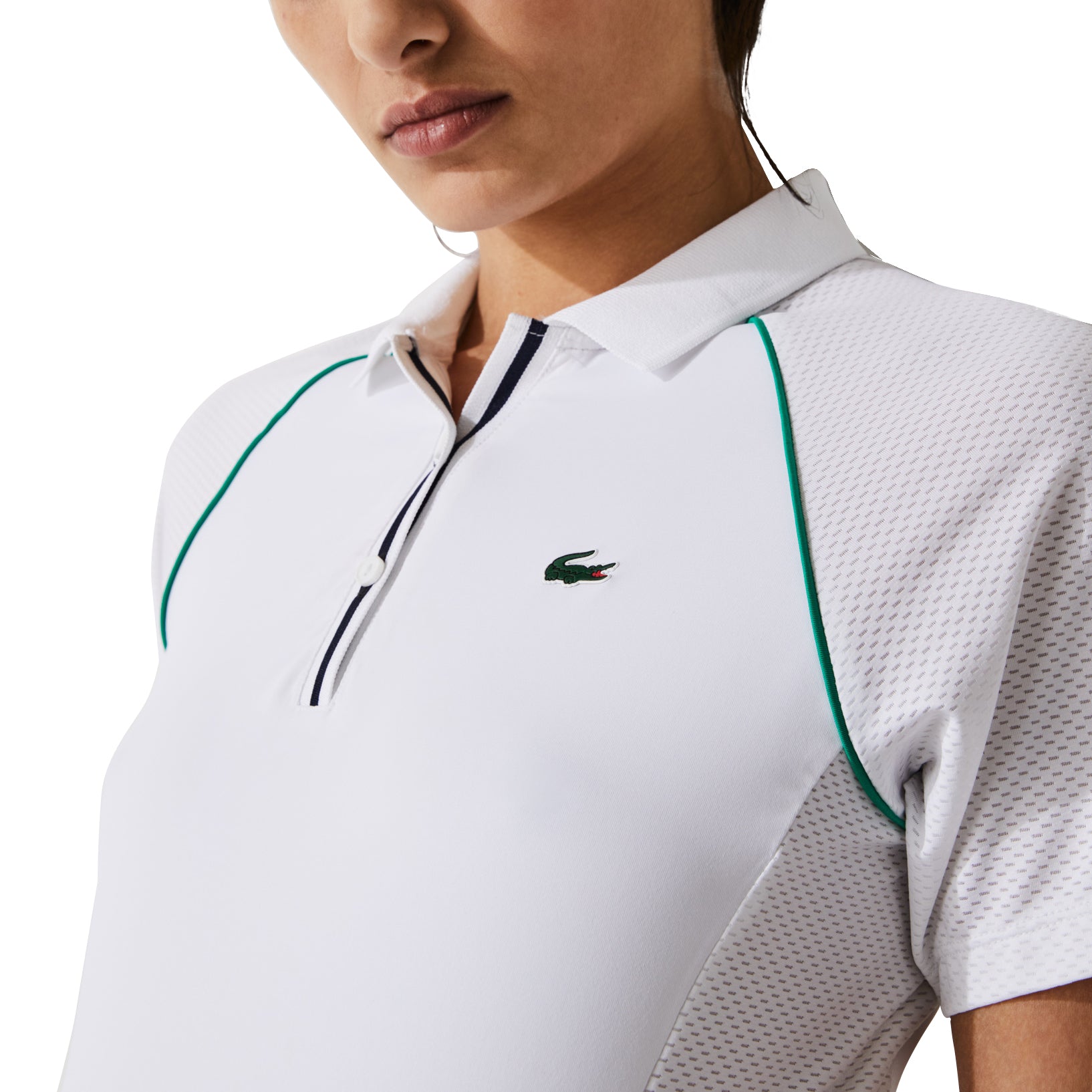 Lacoste Sport Bimaterial Breathable Stretch Tennis Golf Polo 2021 Women
