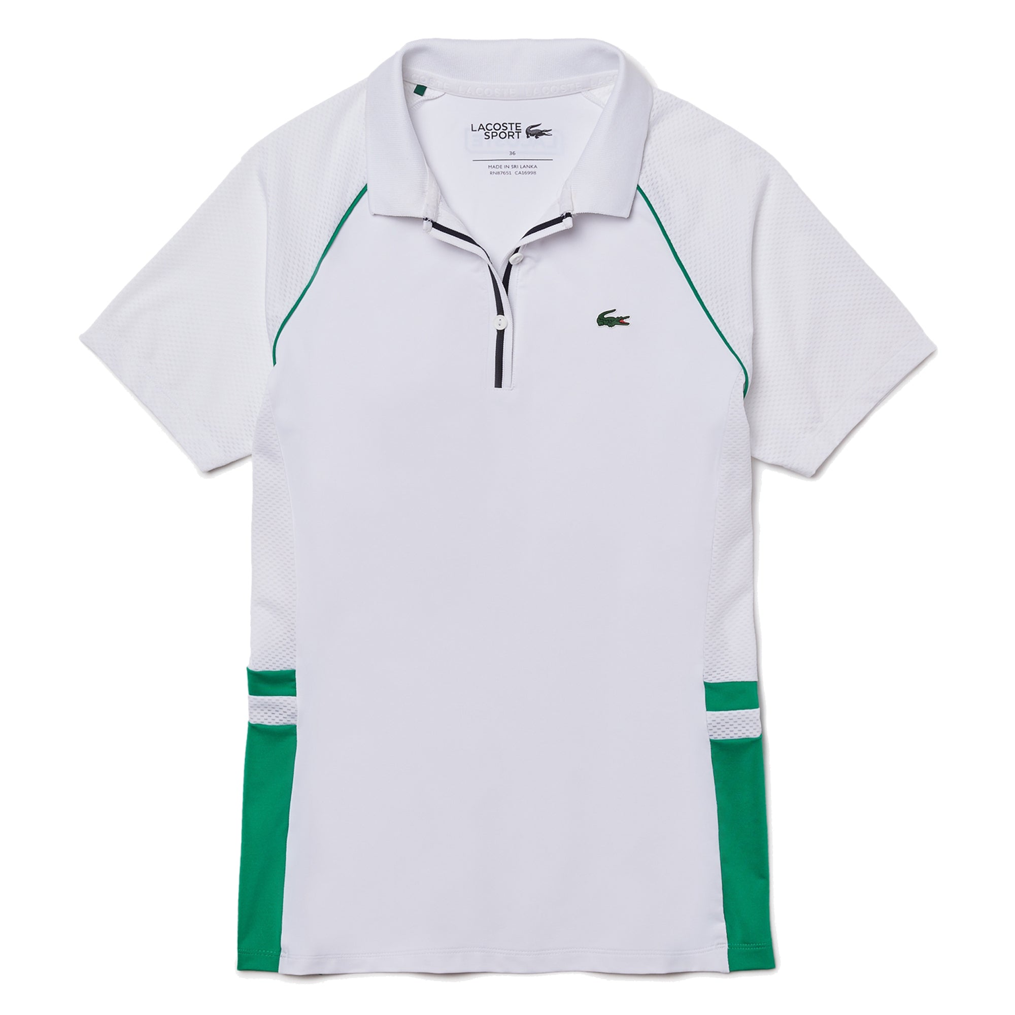 Lacoste Sport Bimaterial Breathable Stretch Tennis Golf Polo 2021 Women