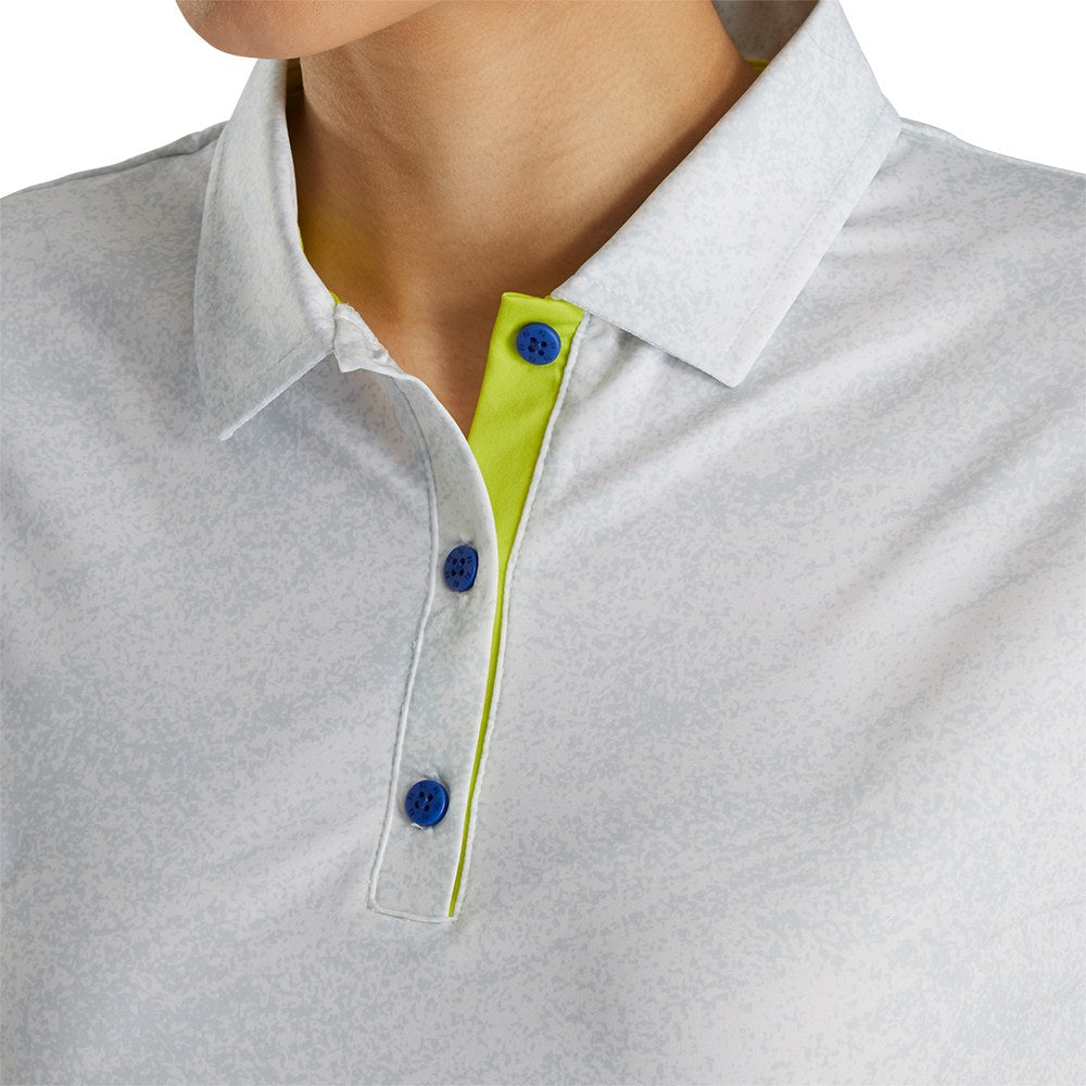 FootJoy Tonal Print Short Sleeve Golf Polo 2021 Women