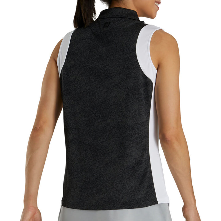 FootJoy Sleeveless Jacquard Back Shirt Golf Polo 2021 Women