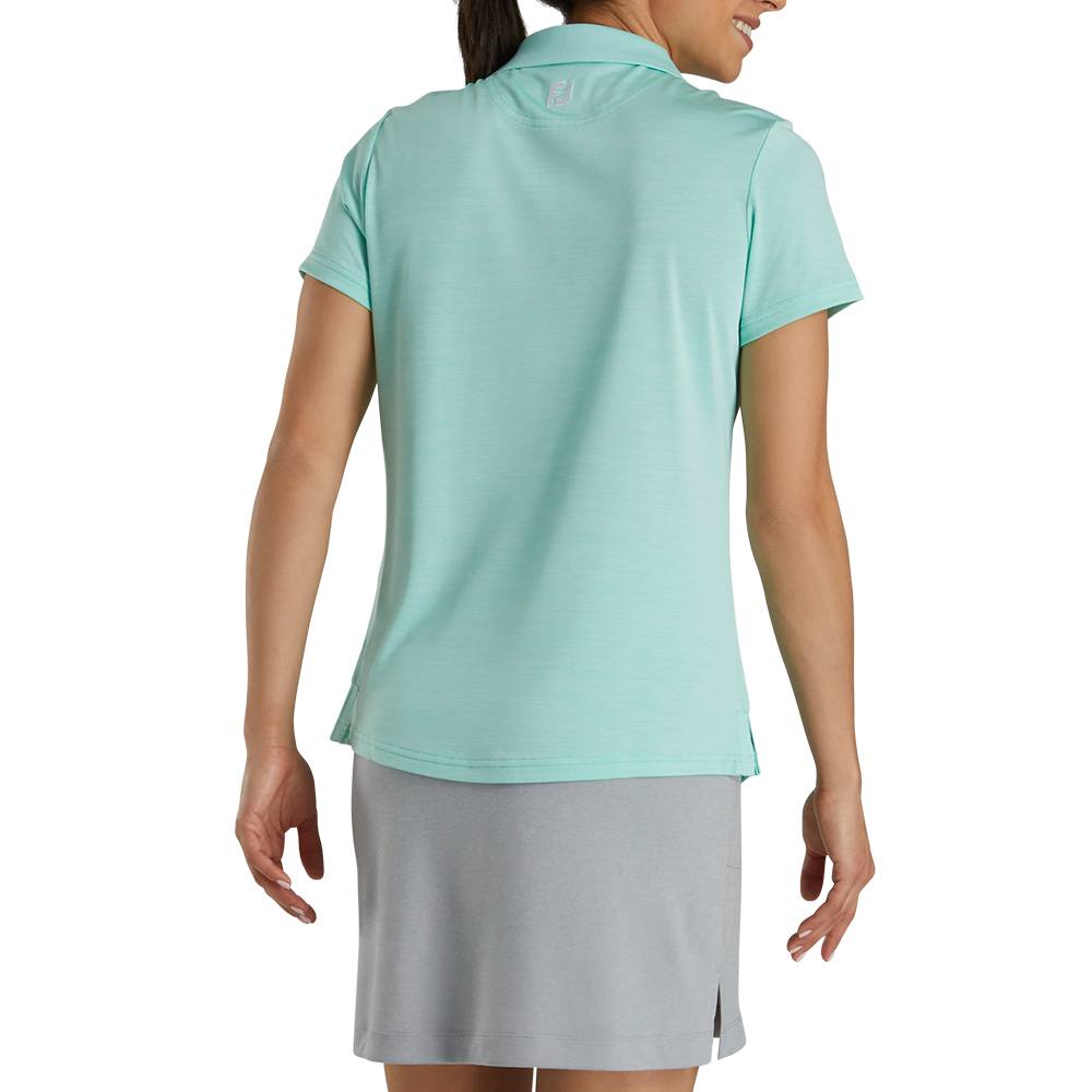 FootJoy Open Placket Spacedye Short Sleeve Golf Polo 2021 Women