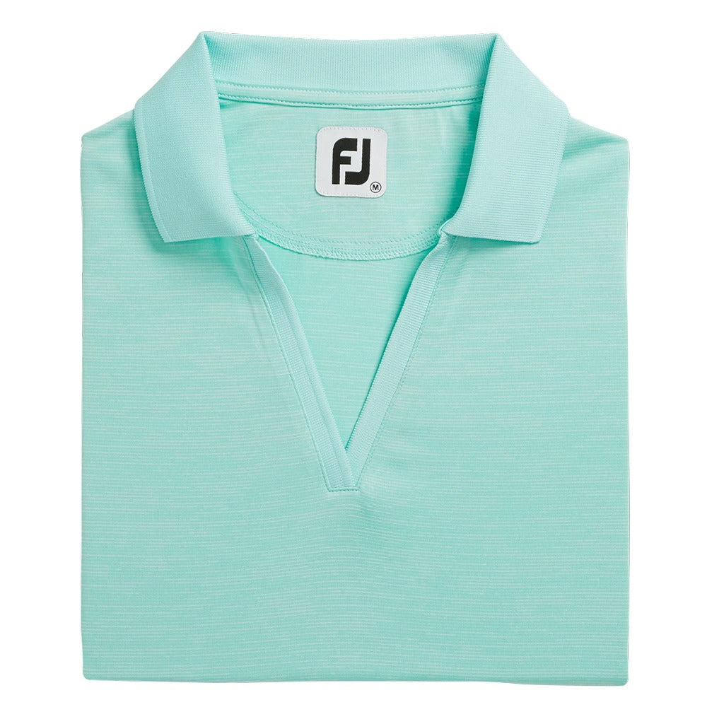 FootJoy Open Placket Spacedye Short Sleeve Golf Polo 2021 Women