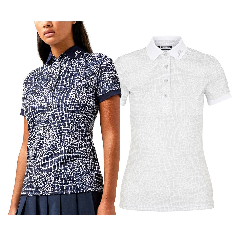 J.Lindeberg Tour Tech Print FW Golf Polo 2021 Women