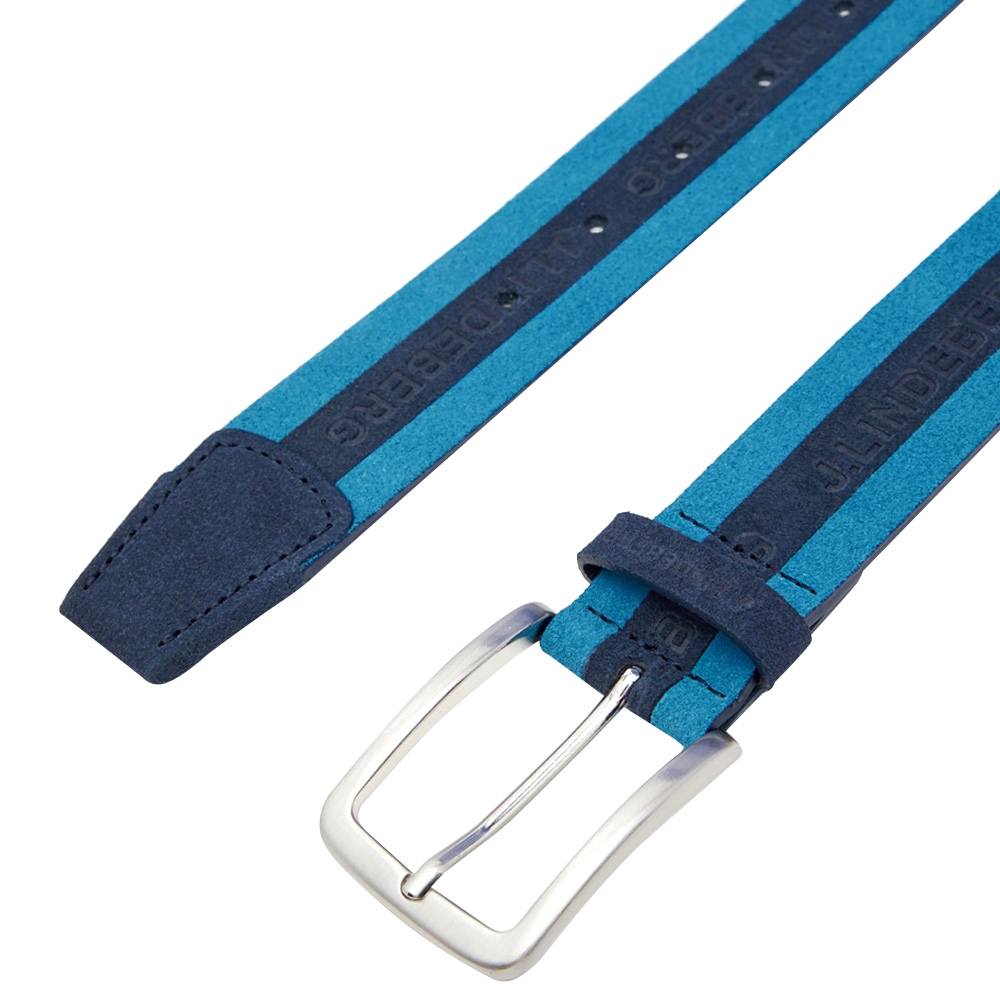 J. Lindeberg Berry Ceinture de golf élastique pour homme Bleu marine 86-89 cm, bleu marine