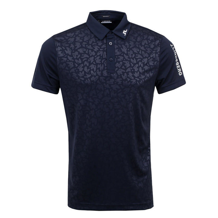 J.Lindeberg Joel Reg Fit Print Golf Polo 2021