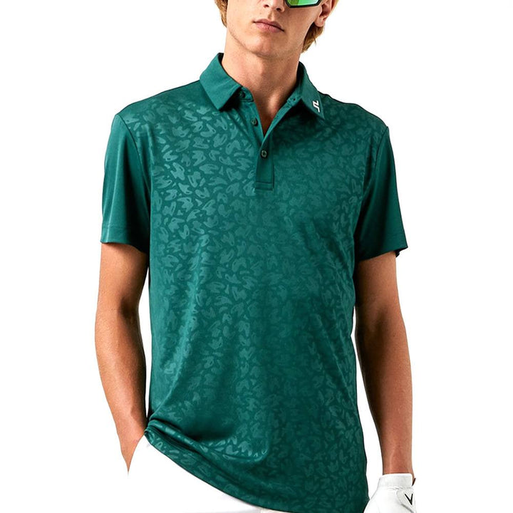 J.Lindeberg Joel Reg Fit Print Golf Polo 2021
