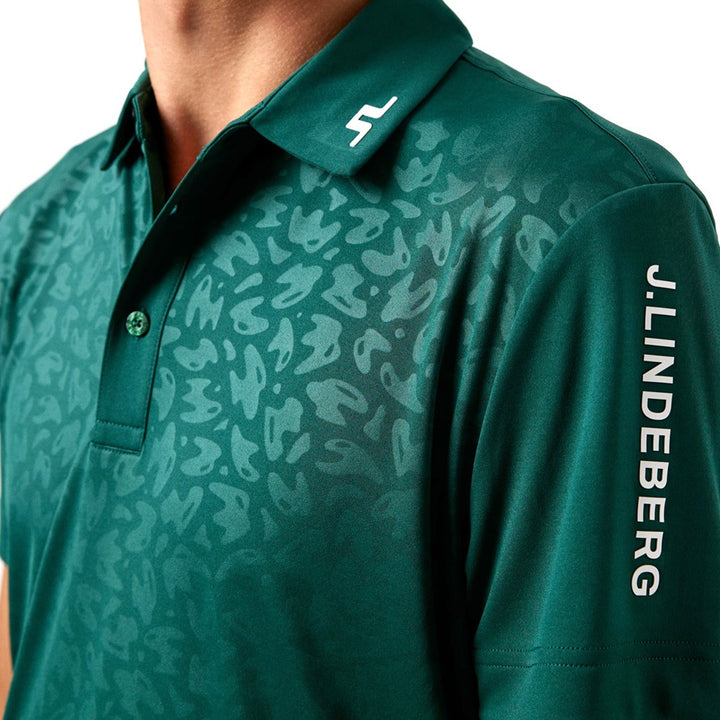 J.Lindeberg Joel Reg Fit Print Golf Polo 2021