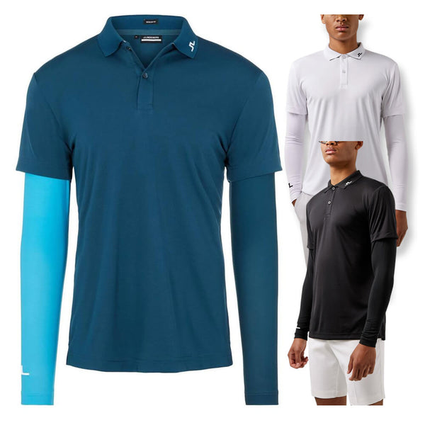 J.Lindeberg Leon Regular Fit LS Golf Polo 2021