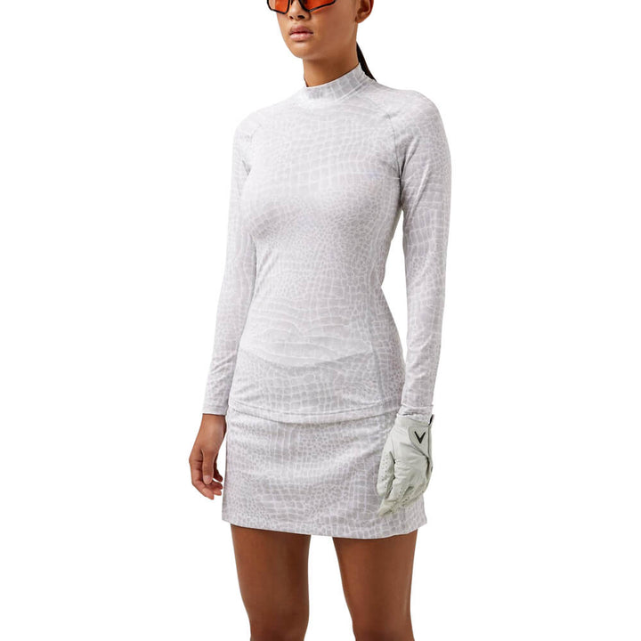 J.Lindeberg Asa Print Soft Compression Golf Top 2021 Women