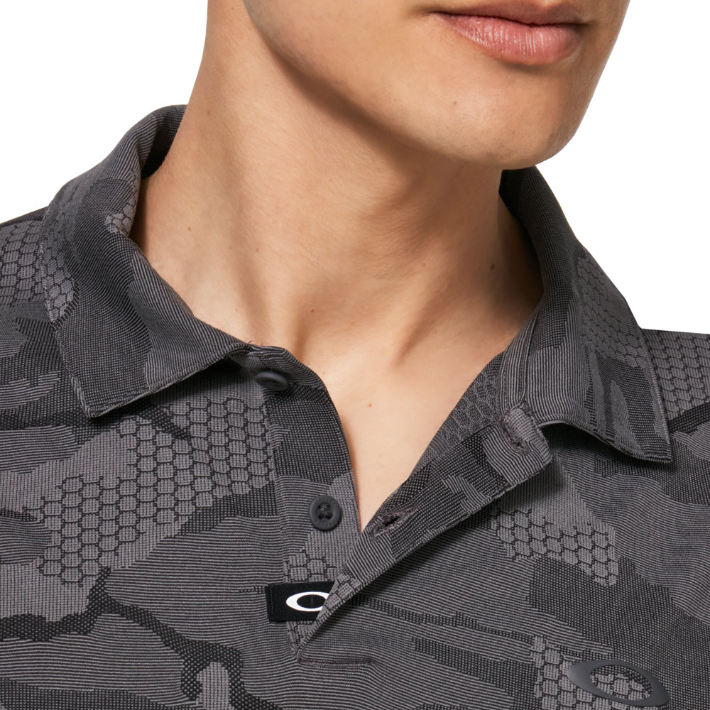 メンズウェア 16's OAKLEY Geometric Camo Golf LS Polo Oakley Men's Jaquard Camo Polo - Worldwide Golf Shops