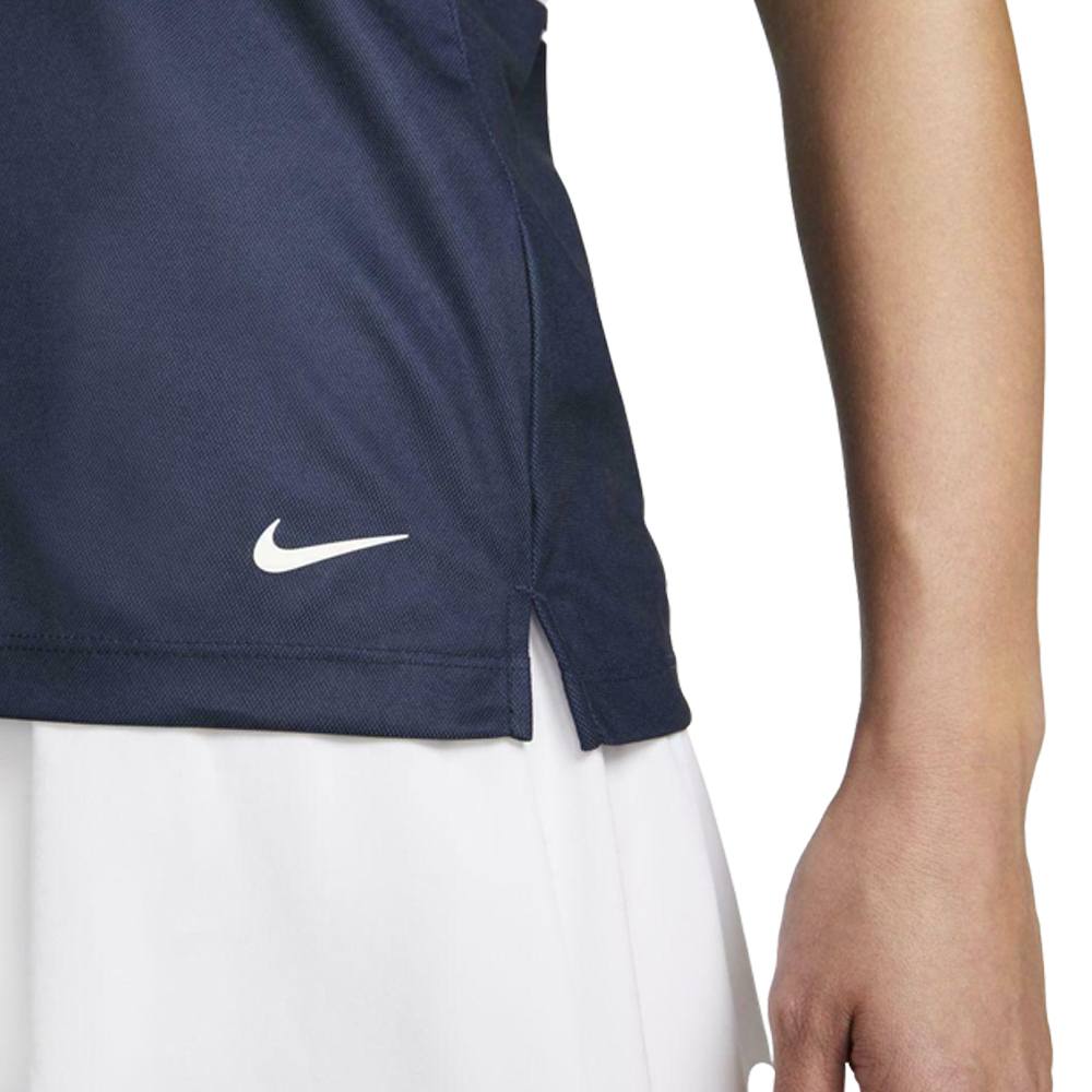 Nike Dri-FIT Victory Striped Sleeveless Golf Polo 2022 Women