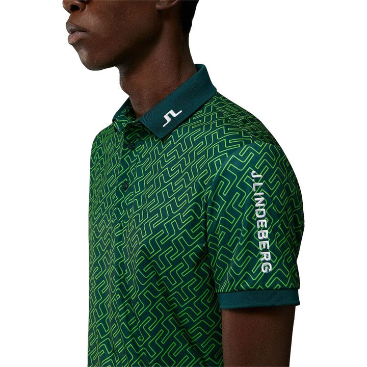 J.Lindeberg Tour Tech Regular Fit Print Golf Polo 2022