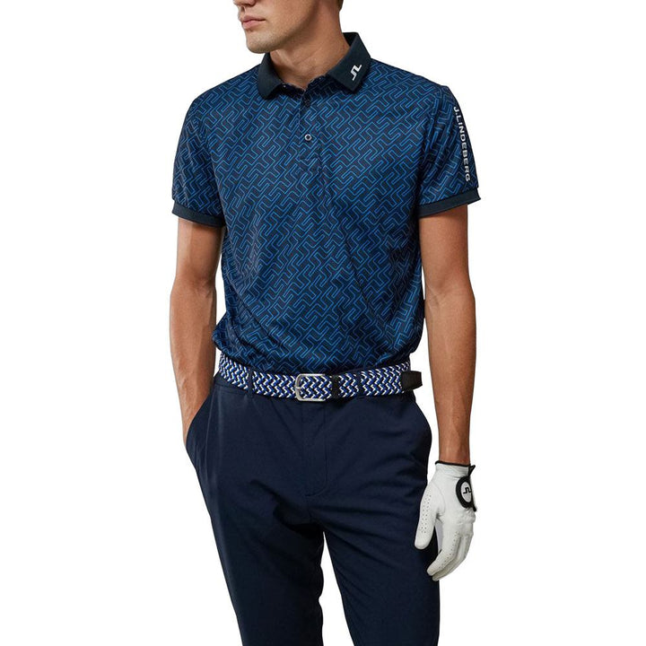 J.Lindeberg Tour Tech Regular Fit Print Golf Polo 2022