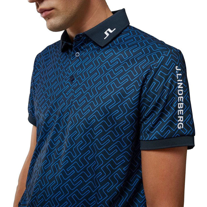 J.Lindeberg Tour Tech Regular Fit Print Golf Polo 2022