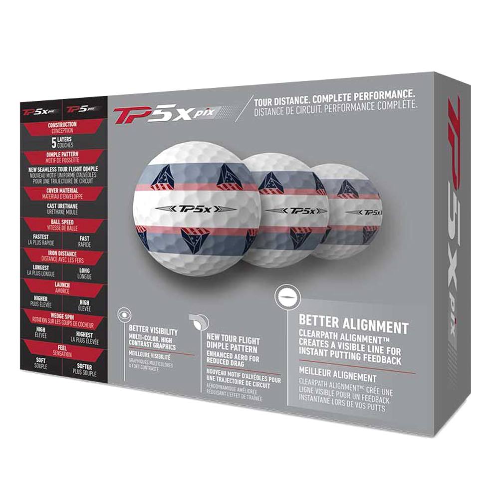 TaylorMade TP5x Pix Golf Balls 2022