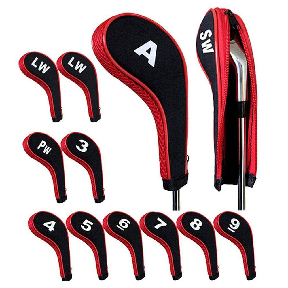 Golfio - Siranlive Rubber Neoprene 12-Piece Set Headcover with Zipper Long Neck 2023