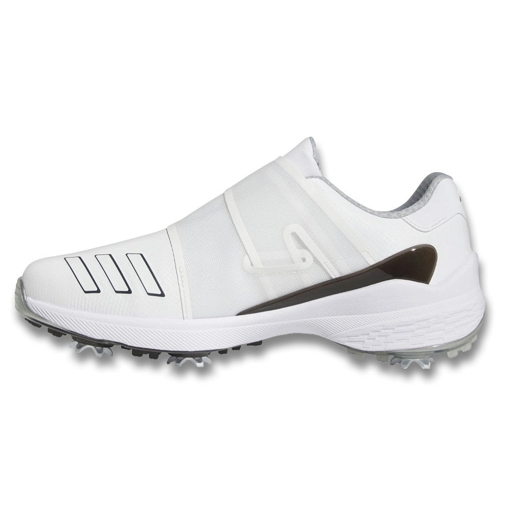 adidas Men's ZG23 BOA Golf Shoes 8 White Black Silver