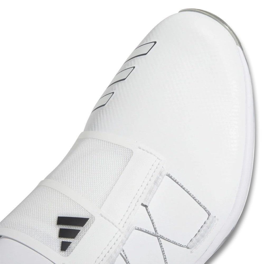adidas Men's ZG23 BOA Golf Shoes 8 White Black Silver