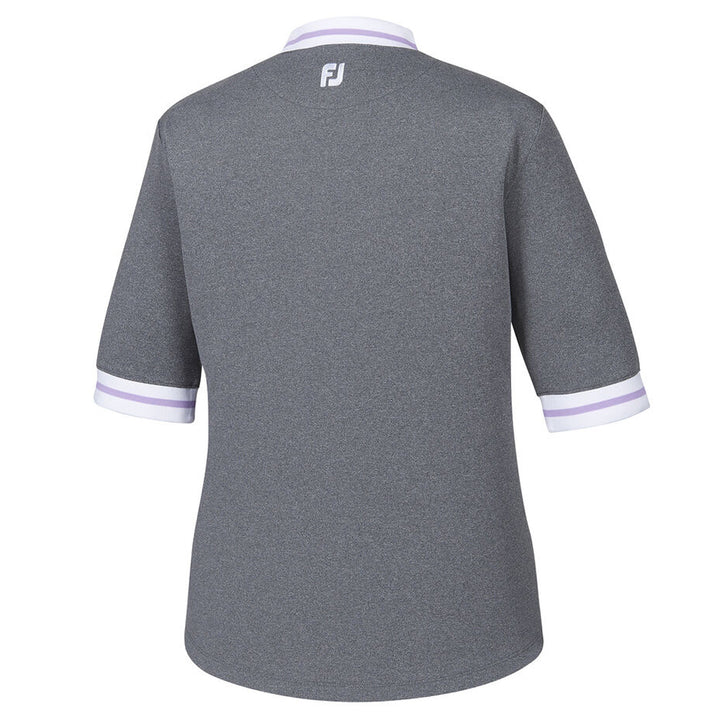 FootJoy Baby Pique Stripe Trim Shortsleeve Golf Mock 2019 Women