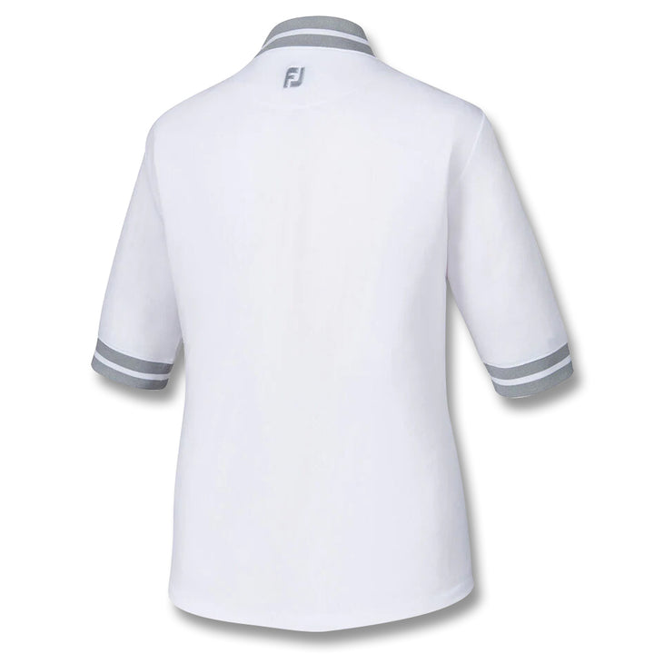 FootJoy Baby Pique Stripe Trim Shortsleeve Golf Mock 2019 Women