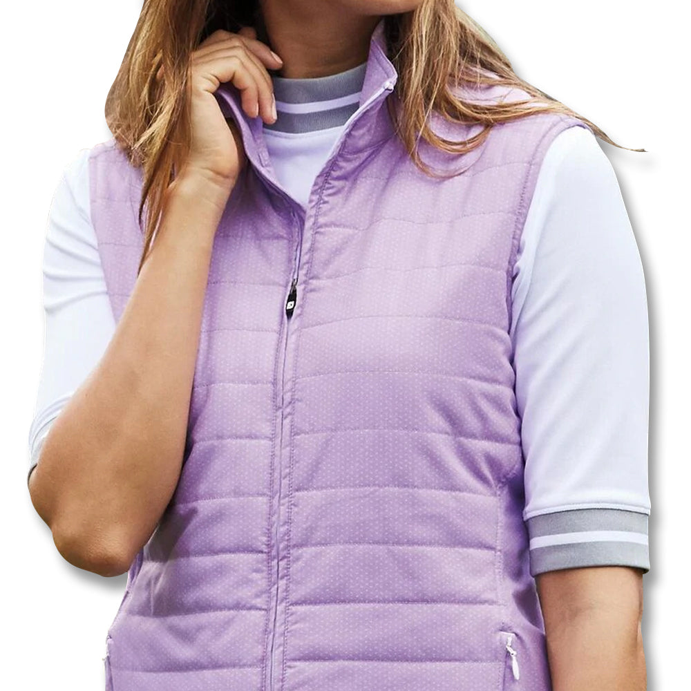 FootJoy Baby Pique Stripe Trim Shortsleeve Golf Mock 2019 Women