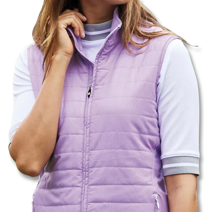 FootJoy Baby Pique Stripe Trim Shortsleeve Golf Mock 2019 Women