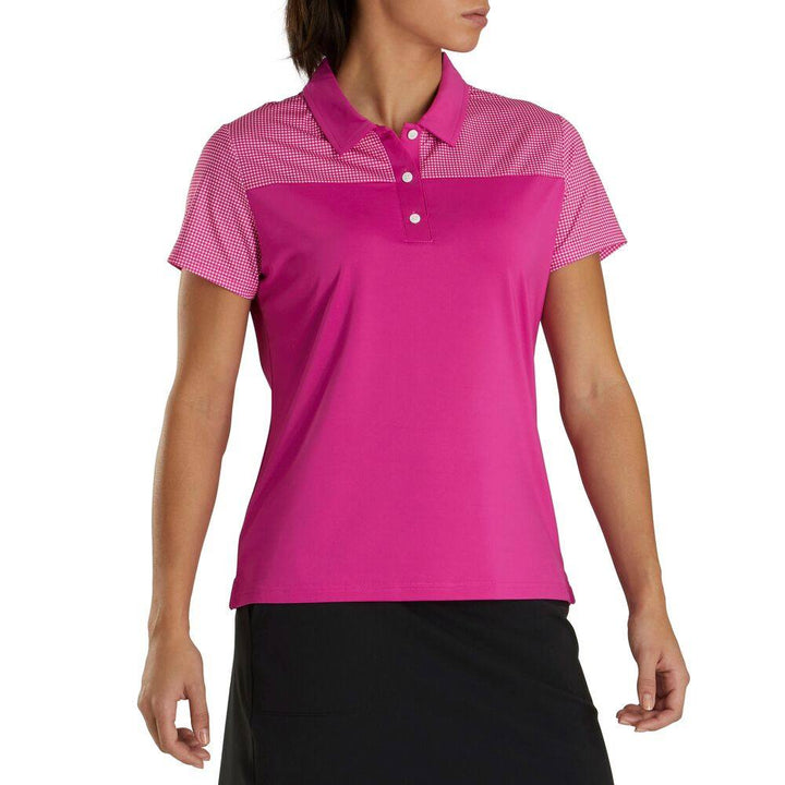 Footjoy Dot Print Yoke Golf Polo 2020 Women