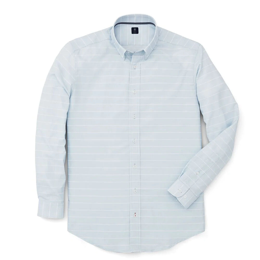 Footjoy Stretch Twill Woven Stripe Golf Shirt 2019