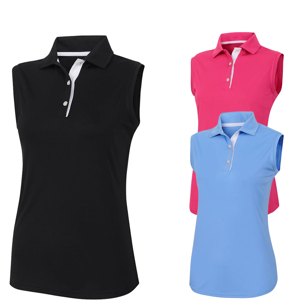 FootJoy ProDry Interlock Sleeveless Knit Collar Golf Polo 2019 Women