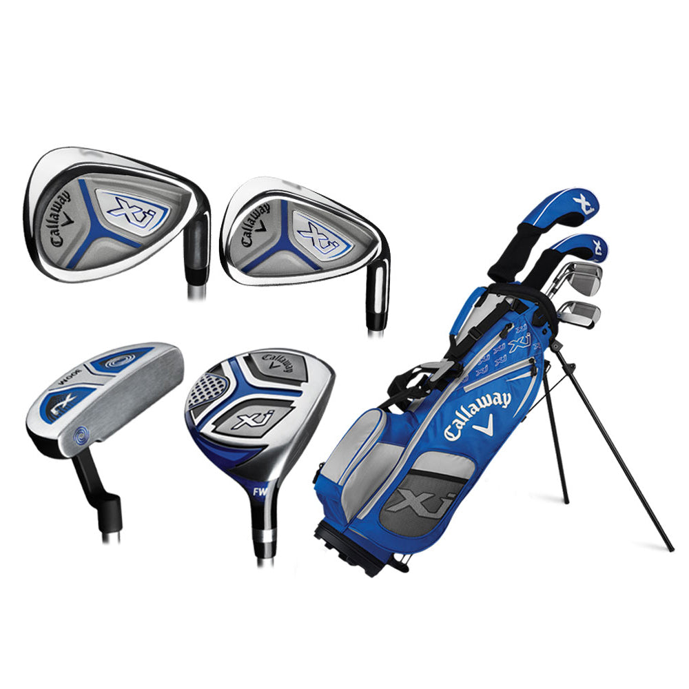 Set De Golf Complet Callaway Junior XJ-2 - Main Droite - Bleu - Boîte Ouverte