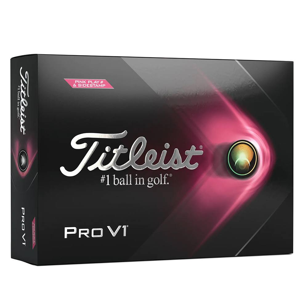 Titleist Pro V1 Pink Play Golf Balls 2021