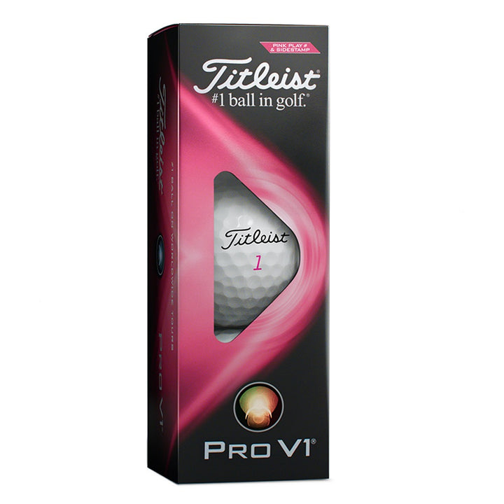 Titleist Pro V1 Pink Play Golf Balls 2021