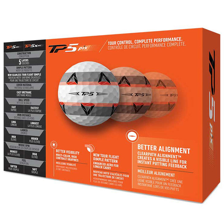 TaylorMade TP5 pix Golf Balls 2021