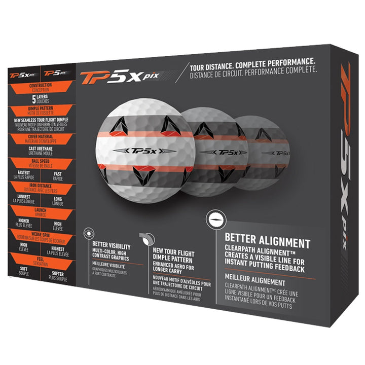 TaylorMade TP5x pix Golf Balls 2021