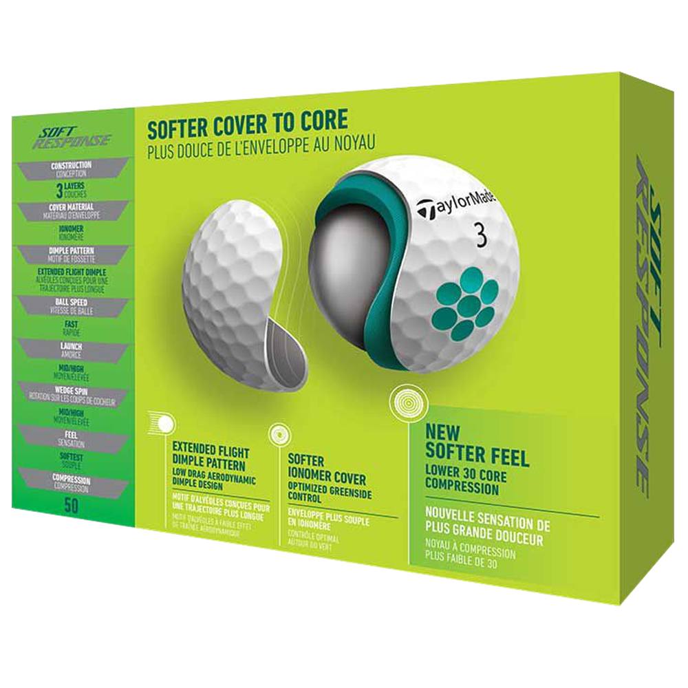 TaylorMade Soft Response Golf Balls 2022